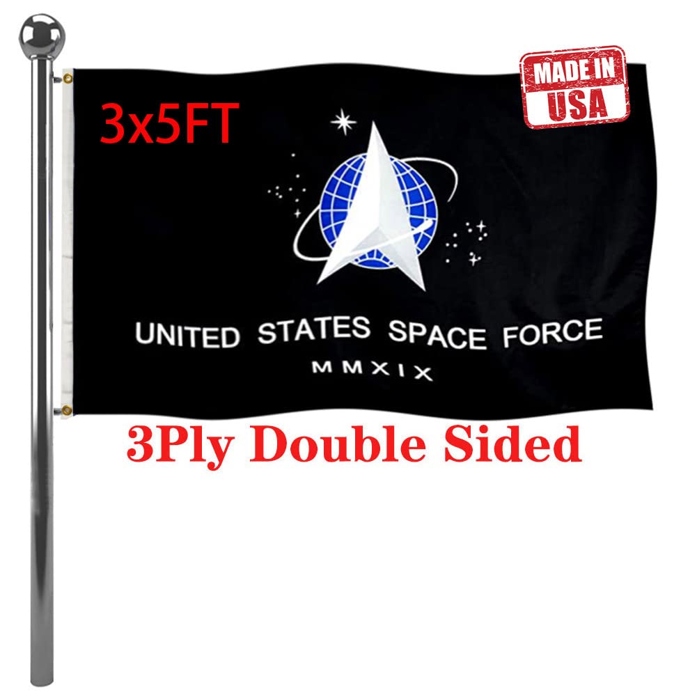 Jayus US Space Force flag front detailing on tough oxford fabric for outdoor use