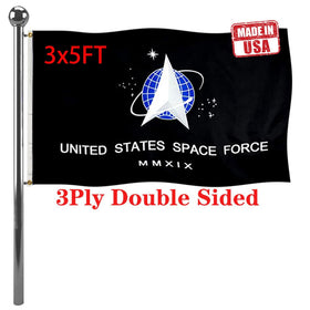 Jayus US Space Force flag front detailing on tough oxford fabric for outdoor use