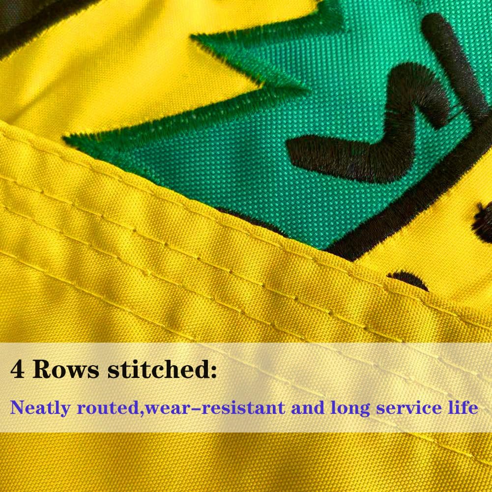 Jayus weather resistant flag resists fading for long outdoor use