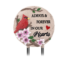 Jazcimdo Cardinal Memorial Plaque 6in Outdoors offers a lasting tribute at gravesite.