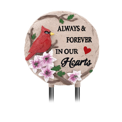 Jazcimdo Cardinal Memorial Plaque 6in Outdoors offers a lasting tribute at gravesite.