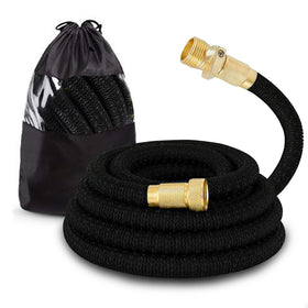 J&B XpandaHose 75ft brass connectors highlight leak-free durability.