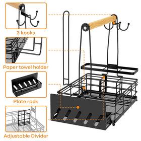 JBBTOOL Grill Caddy extra tray shelf increases storage capacity