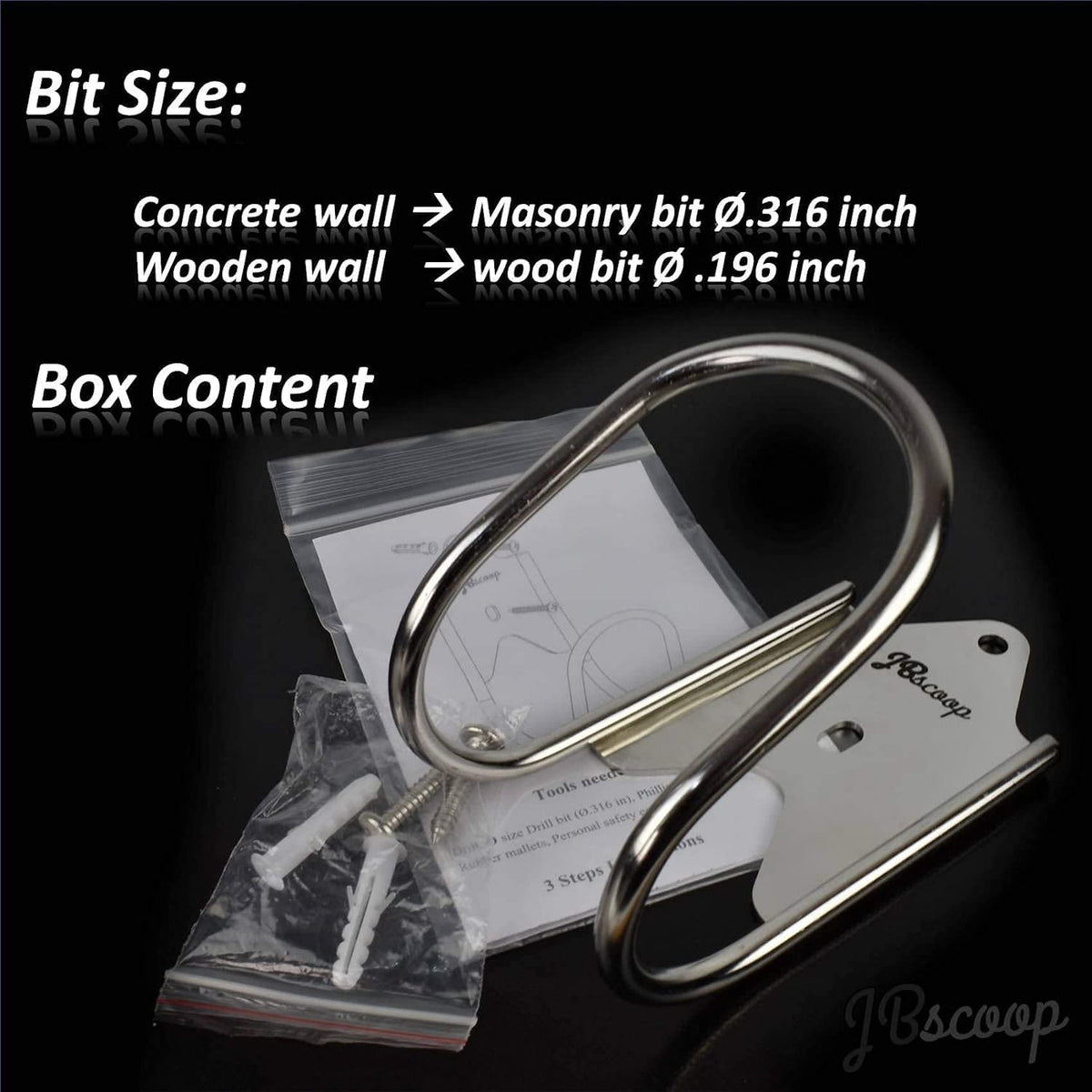 JBscoop rust-proof 304 stainless steel withstands outdoor use