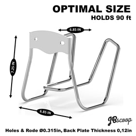JBscoop rust-proof hose rack suited for outdoor use