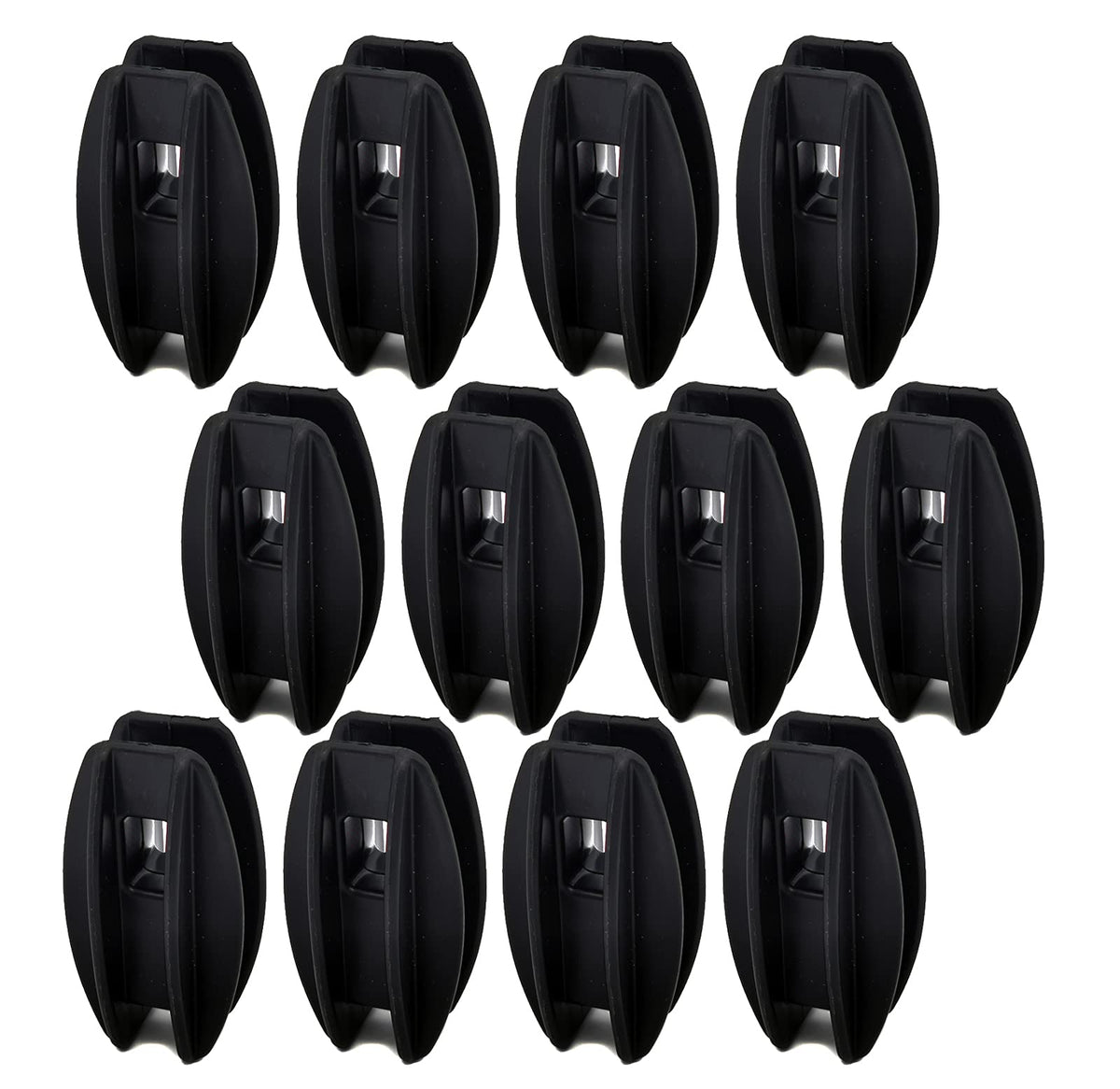 JBT 12-pack black corner post insulator for poly wire, durable and easy to attach.
