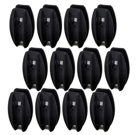 JBT 12-pack black corner post insulator for poly wire, durable and easy to attach.