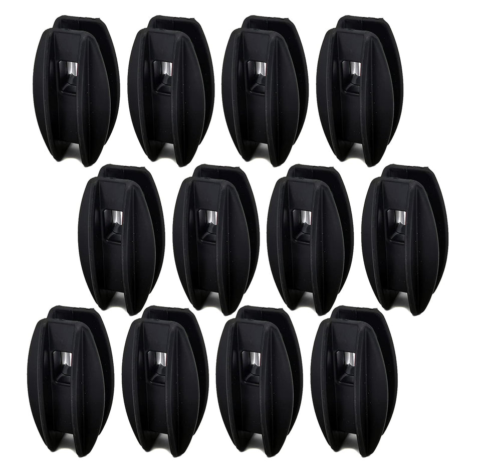 JBT 12-pack black corner post insulator for poly wire, durable and easy to attach.