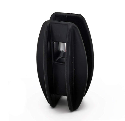 JBT black corner post insulator for secure fence anchor points and high tension performance.