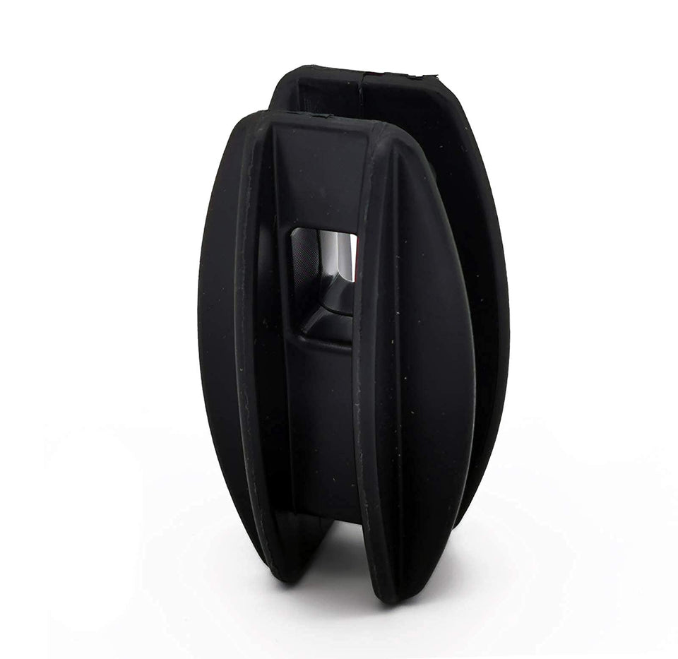 JBT black corner post insulator for secure fence anchor points and high tension performance.