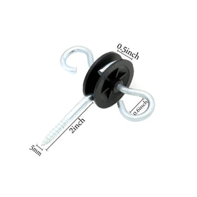 Corner end screw-in ring insulators included for secure installation