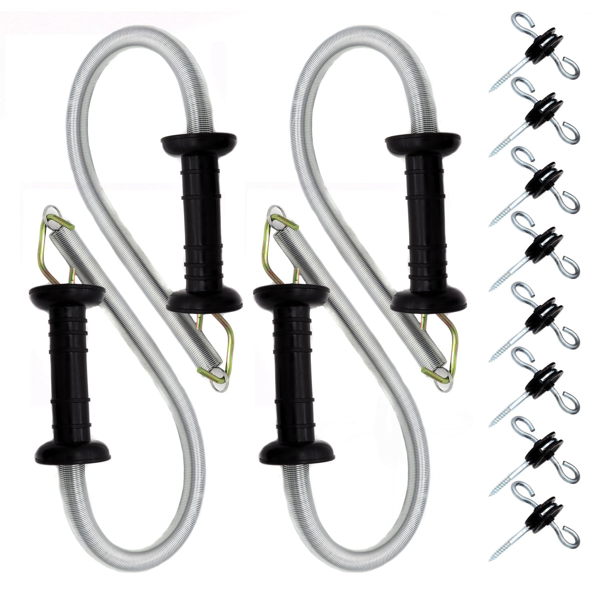 JBTOZIUY electric fence spring gate handle kit four-pack for easy gate operation