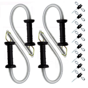 JBTOZIUY electric fence spring gate handle kit four-pack for easy gate operation
