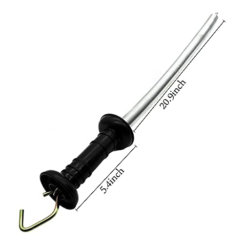 Insulated plastic gate handle with spring for smooth opening and closing