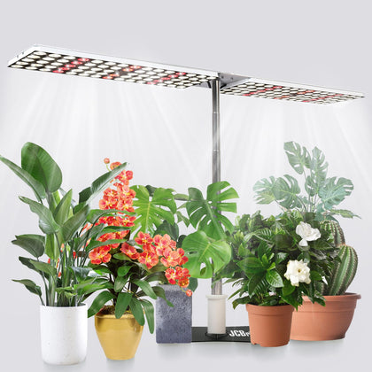 JCBritw 100W LED Grow Light Panel delivers full-spectrum light for indoor plant growth.