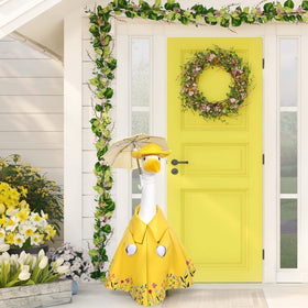 JcHrmers 23-inch goose decor ready for porch display.