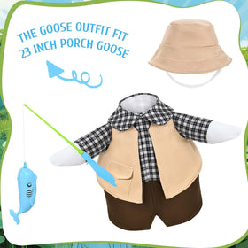 JcHrmers 23-inch lawn geese statue serves as outdoor centerpiece