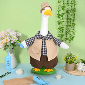 JcHrmers cement or plastic goose figure for outdoor decoration