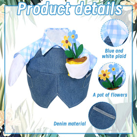 JcHrmers Gardener Goose Outfit floral hat detail adds seasonal curb appeal