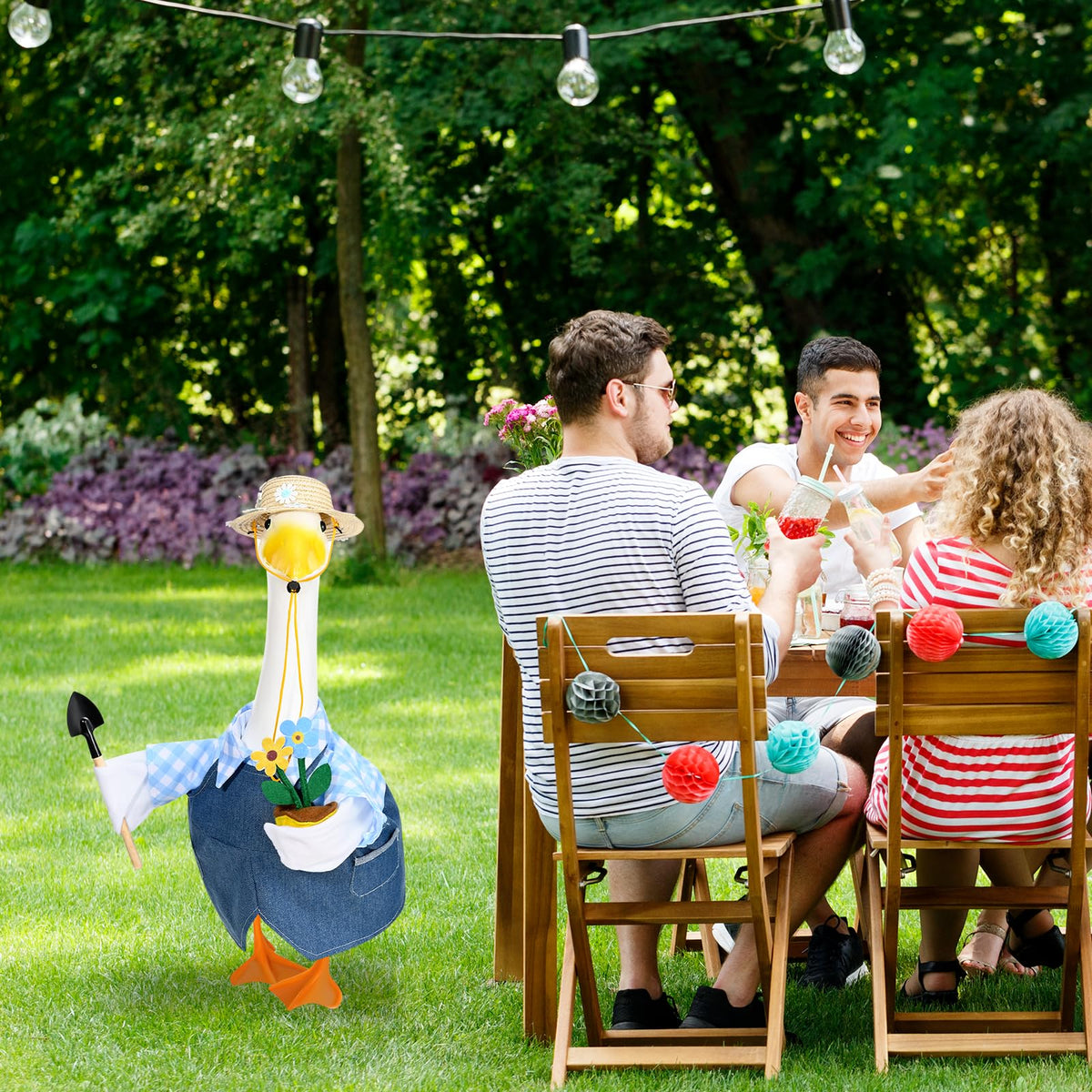 JcHrmers Gardener Goose Outfit easy seasonal decor for year-round charm
