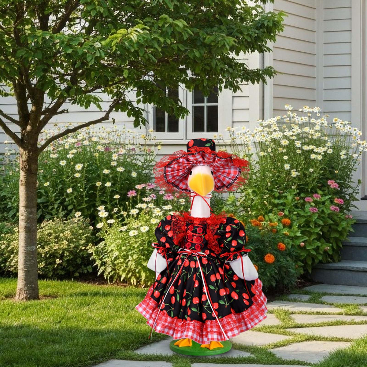 JcHrmers gift idea for goose owners during seasonal decor displays.