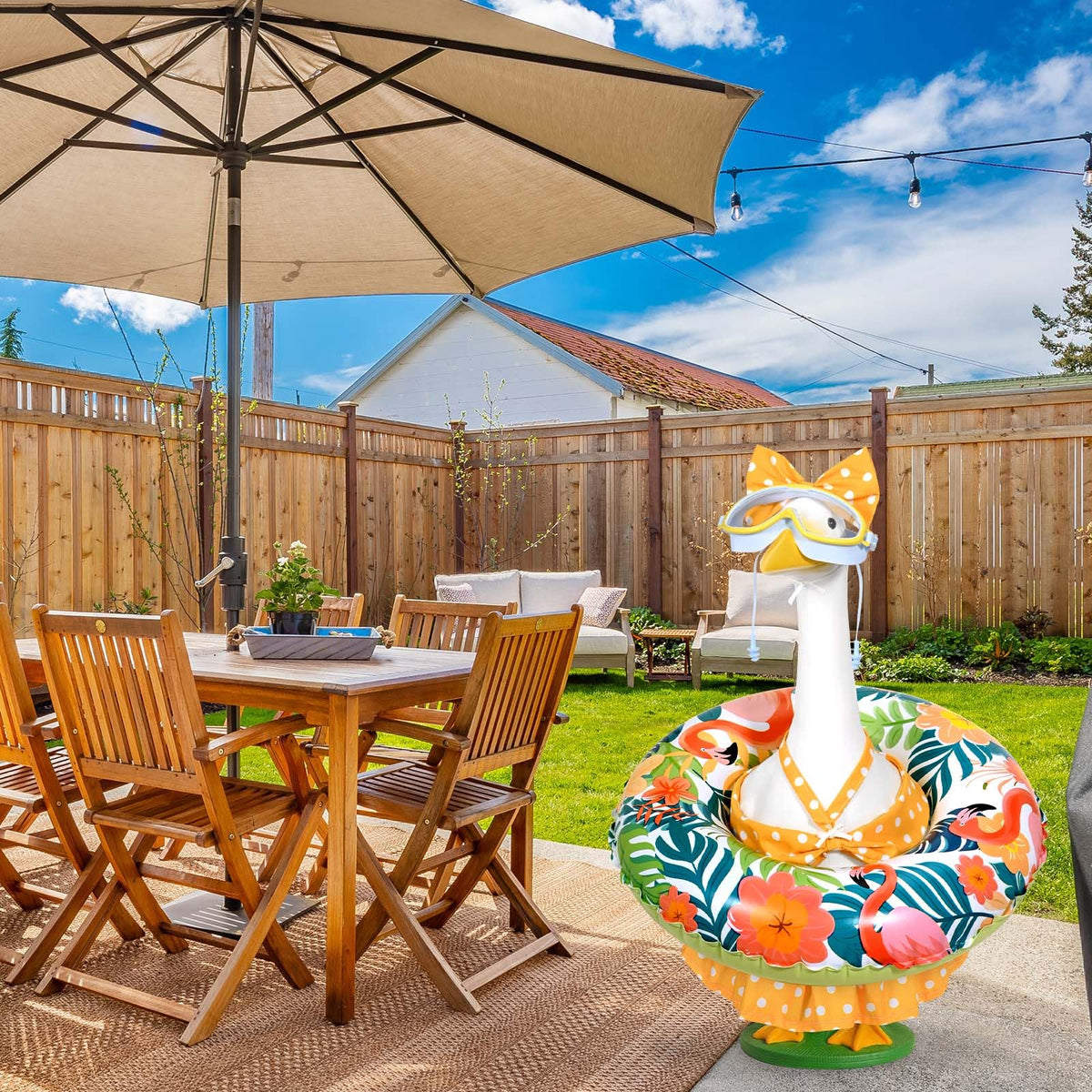 JcHrmers sunglasses complete the summer look for garden and patio