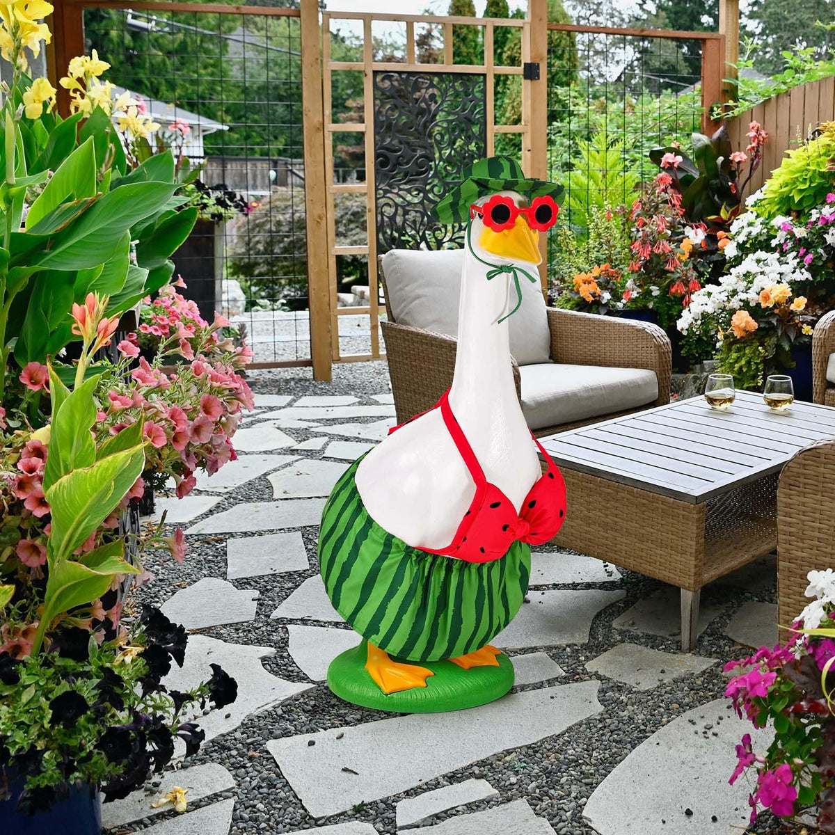 JcHrmers fabric detail shows soft, durable material for porch goose outfits
