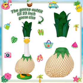 JcHrmers pineapple goose outfit on statue adds vibrant summer flair