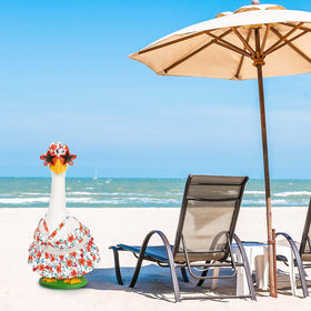 JcHrmers porch goose bikini ensemble; enhances garden parties and outdoor spaces