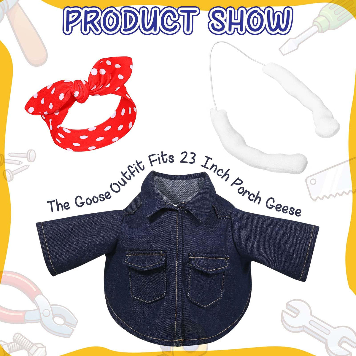 JcHrmers red polka-dot bow headband adds bold color and character.
