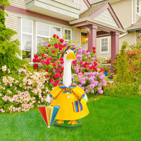 JcHrmers spring lawn decor with 23-inch goose outfit for seasonal flair