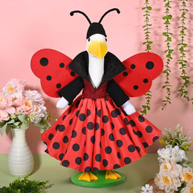 JcHrmers ladybug goose clothes brighten porch or yard.
