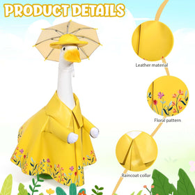 JcHrmers floral raincoat close-up highlights bright spring colors.