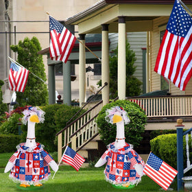 JcHrmers US flag accessory suits outdoor patriotic displays