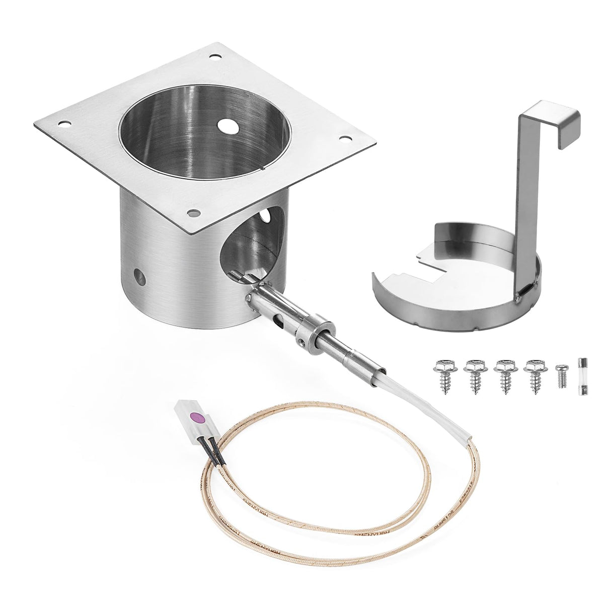 JCLMER fire burn pot 304 stainless for durable heat containment in pellet grills