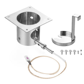 JCLMER fire burn pot 304 stainless for durable heat containment in pellet grills