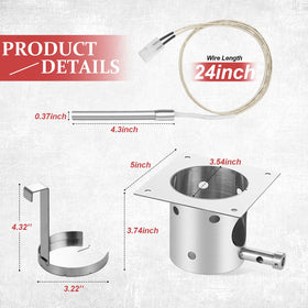JCLMER hot rod ignitor 24 inch for reliable pellet grill ignition