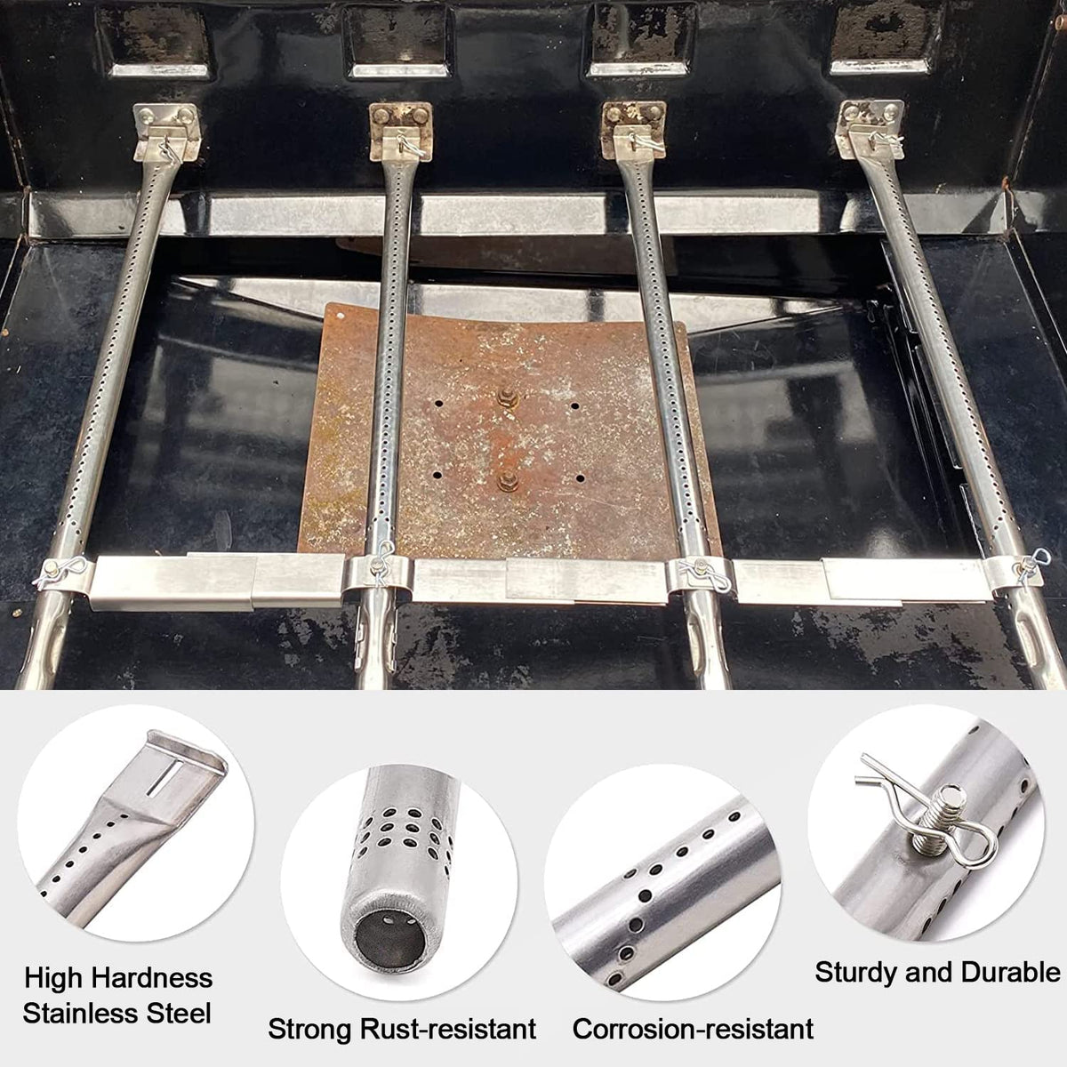 JCLMER stainless steel heat plates resist corrosion for extended grilling sessions.