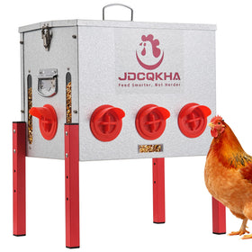 JDCQKHA 55lb feeder front view showing large capacity for continuous feeding