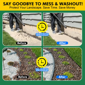 JDiction Mulch Binder dilution application demonstrates flexible usage on large landscapes