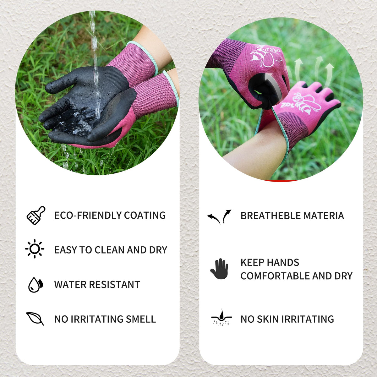 JDL women's ergonomic fit for comfortable gardening