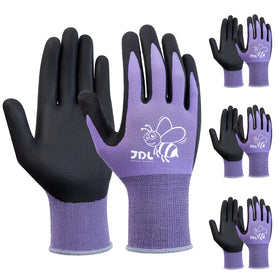 JDL women's gardening gloves showing ergonomic fit for comfortable grip