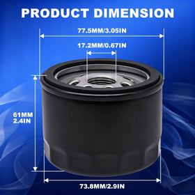 JDLLONG oil filter 49065-0721 helps maintain clean oil and extend engine life
