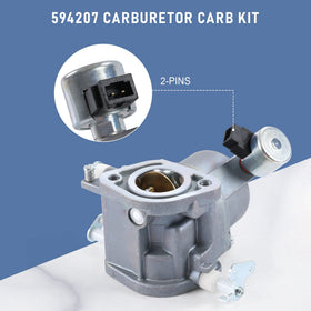 JDMSPEED 594207 carb kit installed on mower engine
