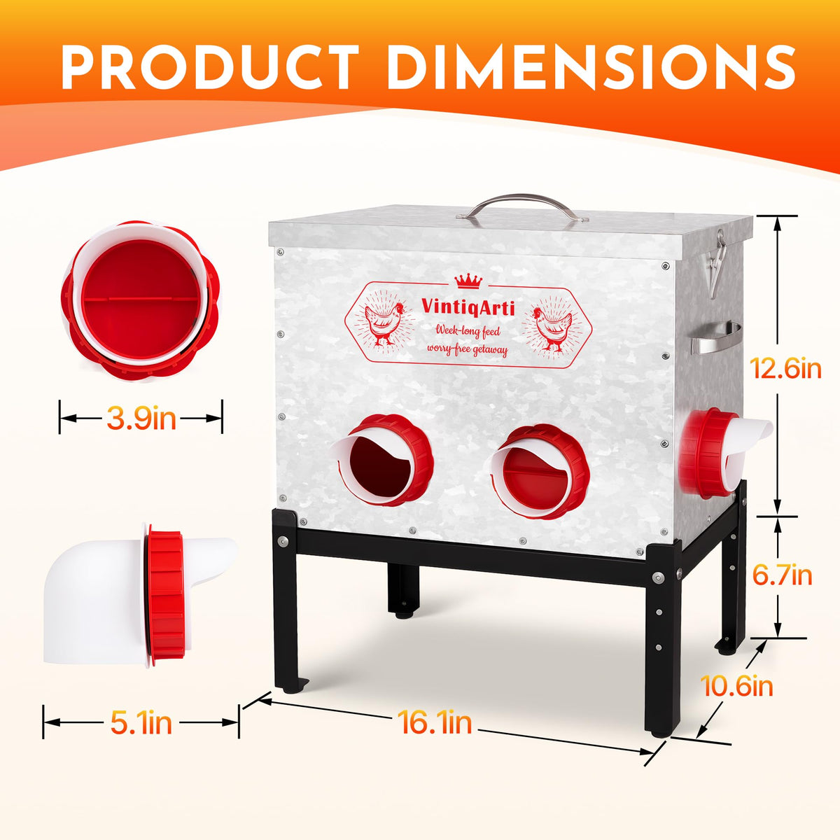 Jdooqee 40lb capacity minimizes refills during busy seasons.