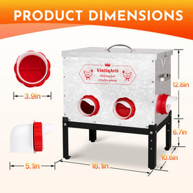 Jdooqee 40lb capacity minimizes refills during busy seasons.