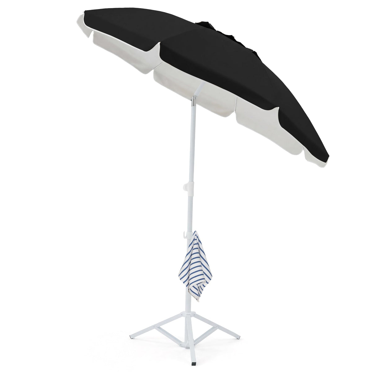 JEAREY 6.5ft sun shade canopy offers wide coverage and quick setup.