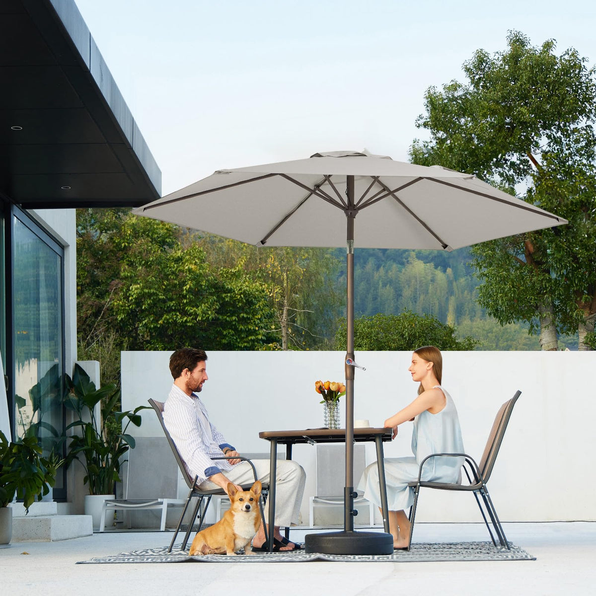 JEAREY 7.5-foot diameter coverage for 2–4 seating area