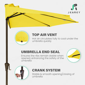 JEAREY top vent twin-layer canopy improves airflow and comfort.