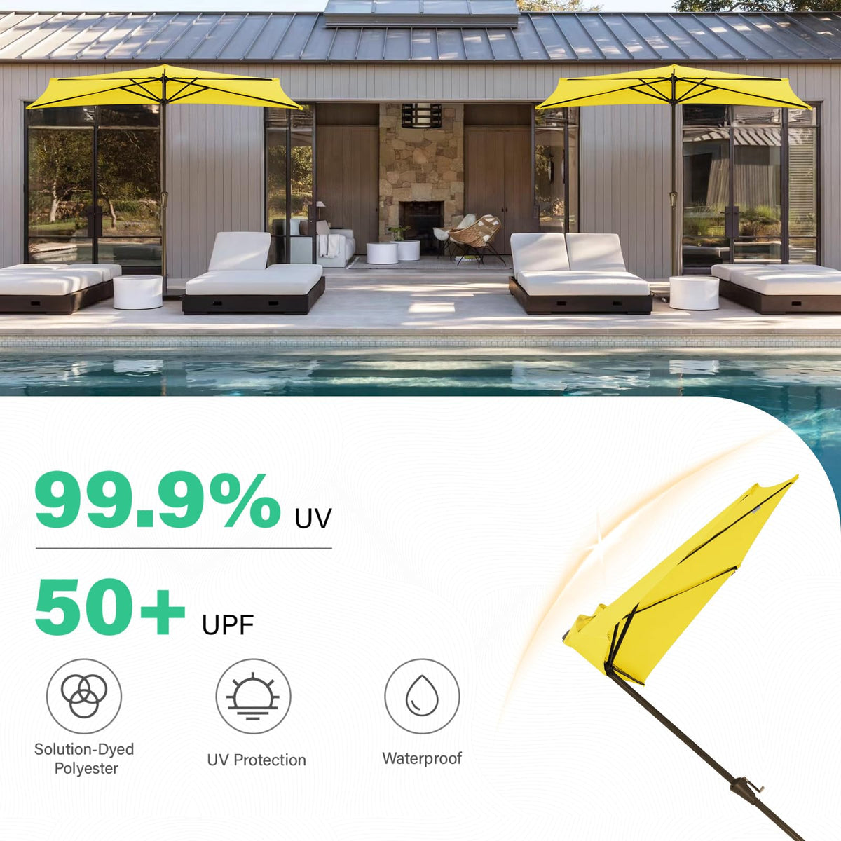 JEAREY half-round design fits neatly against walls or windows.
